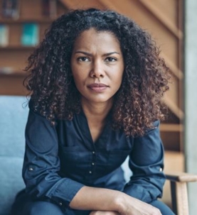 A women looking at the camera