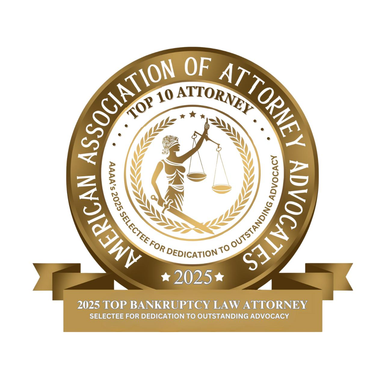 Top Bankruptcy Law Attorney 2025